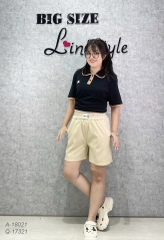 Quần short BIGSIZE TTB chất co giãn nhiều - 17321 - KEM