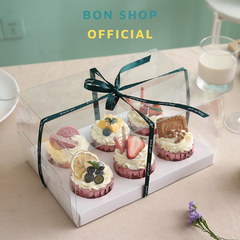 Hộp Mica Đựng Cupcake Cao 10CM