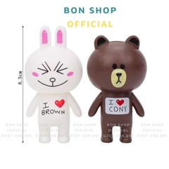 Mô hình Gấu Brown & Thỏ Cony SET 2C