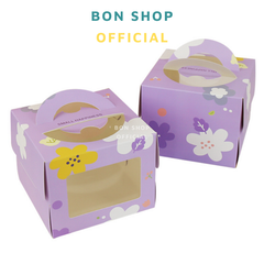 Hộp bánh kem Mini Size 16x12.5cm đế cứng có CỬA SỔ