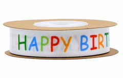 Ruy Băng chữ HAPPY BIRTHDAY CẦU VỒNG cao cấp