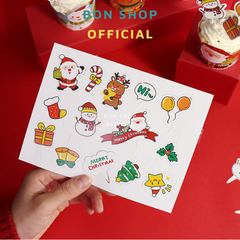 Set cắm trang trí Cupcake Noel