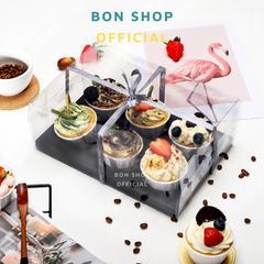 Hộp Mica Đựng Cupcake Cao 10CM