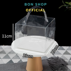 Hộp Mica Đựng Bánh Kem Mini