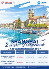 China Eastern Mở Đường Bay Thượng Hải Zurich Mới Nhất 2026