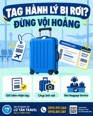 Mất tag hành lý: còn tìm được vali không?