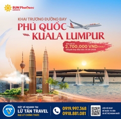 Sun PhuQuoc Airways mở đường bay Kuala Lumpur 2026