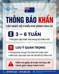 Thông Báo Khẩn: Quy Định Cập Nhật Hộ Chiếu Mới Khi Sử Dụng Visa ÚC