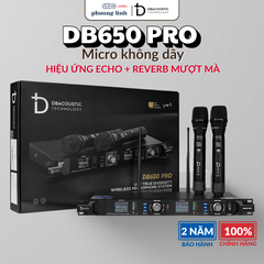 Micro DBacoustic DB650 PRO – Micro Không Dây Chuyên Nghiệp Cho Karaoke & Biểu Diễn