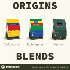 Origin in Blends: Ethiopia, Kenya & Colombia - Stupiducks Specialty Coffee ( SSC Roaster)