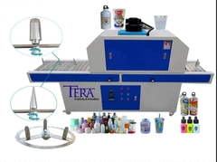 Máy sấy UV băng tải tròn, Máy sấy UV cho chai lọ Mỹ Phẩm