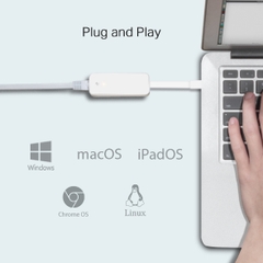 Bộ Chuyển Đổi Mạng USB Type-C Sang Ethernet TP-Link UE300C Tốc Độ Gigabit