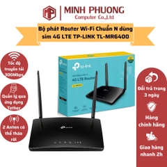 Bộ Phát Router Wi-Fi TP-Link TL-MR6400 Chuẩn N Dùng Sim 4G LTE 300Mbps