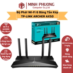 Bộ Phát Wifi TP-Link Archer AX50 Wifi 6 Gigabit Dual Band AX 3000Mbps