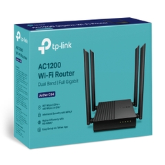 Bộ Phát Router Wi-Fi TP-Link Archer C64 Băng Tần Kép Chuẩn AC1200 Router WiFi Gigabit MU-MIMO