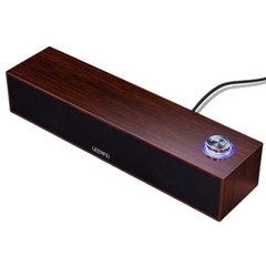Loa Máy Tính Leerfei 2.0 E-350M Để Bàn Vân Gỗ Dùng Cho ĐT, TV, Laptop