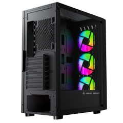 Vỏ Case Máy Tính Kenoo Esport EM730 – E-ATX / ATX, Kính Cường Lực, 3 Fan Rainbow Có Sẵn