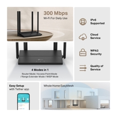 Router WiFi TP-Link TL-WR846N Chuẩn N 300Mbps | 4 Anten, EasyMesh, WPA3, Giá Tốt