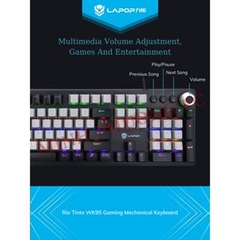 Bàn Phím Cơ Gaming LAPOP WK95