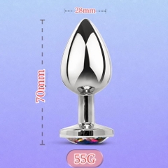Plug hậu môn Inox Đính Đá