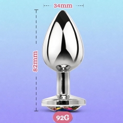 Plug hậu môn Inox Đính Đá