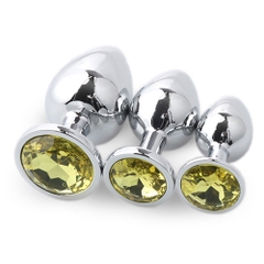 Plug hậu môn Inox Đính Đá
