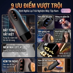 Âm đạo giả hít tường đa năng Jiuai Explorer Cup (có app)