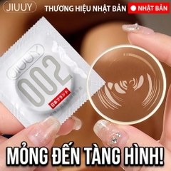 Bao cao su Jiuuy 002 Light Sensation siêu mỏng hộp 10 chiếc