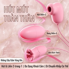 Trứng rung đa năng MizzZee 3 đầu