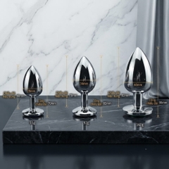 Plug hậu môn Inox Đính Đá