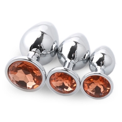 Plug hậu môn Inox Đính Đá