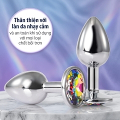 Plug hậu môn Inox Đính Đá