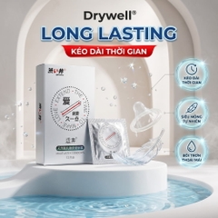 Bao cao su DryWell Long Lasting kéo dài thời gian hộp 12 chiếc