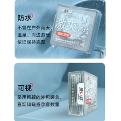 Bao Cao Su Nhám Drywell Naked Granule – Nhám Toàn Thân, Nhiều Gel – Hộp 6 Cái