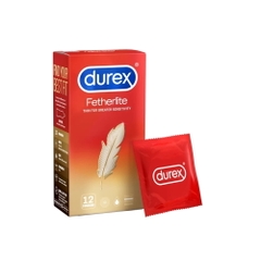 Bao cao su Durex Fetherlite siêu mỏng hộp 12 chiếc