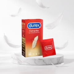 Bao cao su Durex Fetherlite siêu mỏng hộp 12 chiếc