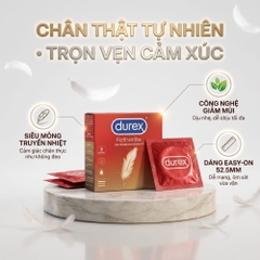 Bao cao su Durex Fetherlite siêu mỏng hộp 3 chiếc