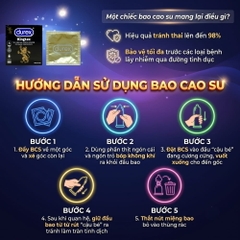 Bao cao su Durex Kingtex size nhỏ hộp 3 chiếc