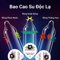 Bao cao su Interesting gai và bi hộp 1 chiếc