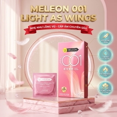 Bao cao su Meleon 001 Light As Wings siêu mỏng hộp 10 chiếc