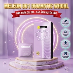 Bao cao su Meleon 001 Romantic Whorl gân xoắn hộp 10 chiếc