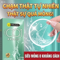 Bao cao su Meleon 001 Soft As Water siêu mỏng hộp 10 chiếc