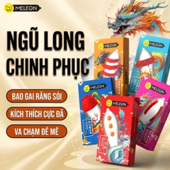 Bao cao su Meleon Dragon gai và bi lớn hộp 2 chiếc