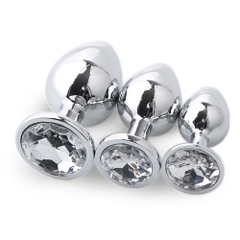 Plug hậu môn Inox Đính Đá