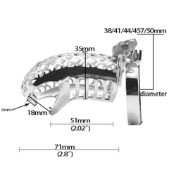 BDSM Khóa dương vật Snake inox bạo dâm chính hãng