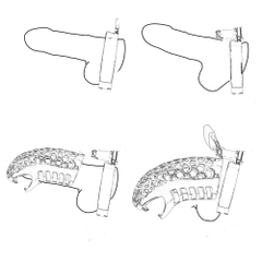 BDSM Khóa dương vật Snake inox bạo dâm chính hãng