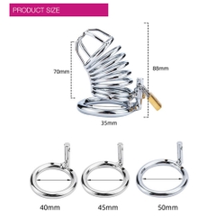 BDSM Khóa dương vật Vòng inox bạo dâm chính hãng