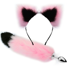 BDSM Plug đuôi chồn + tai chồn bạo dâm chính hãng