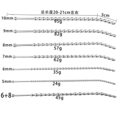 BDSM Que kích thích niệu đạo chuỗi hạt inox bạo dâm chính hãng