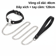 BDSM Vòng cổ chuông mèo XQ có dây